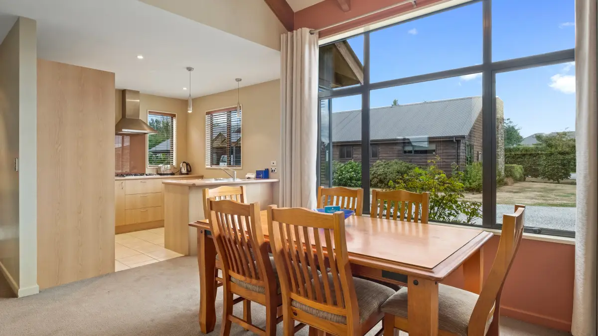 Dining Area with Large Windows 