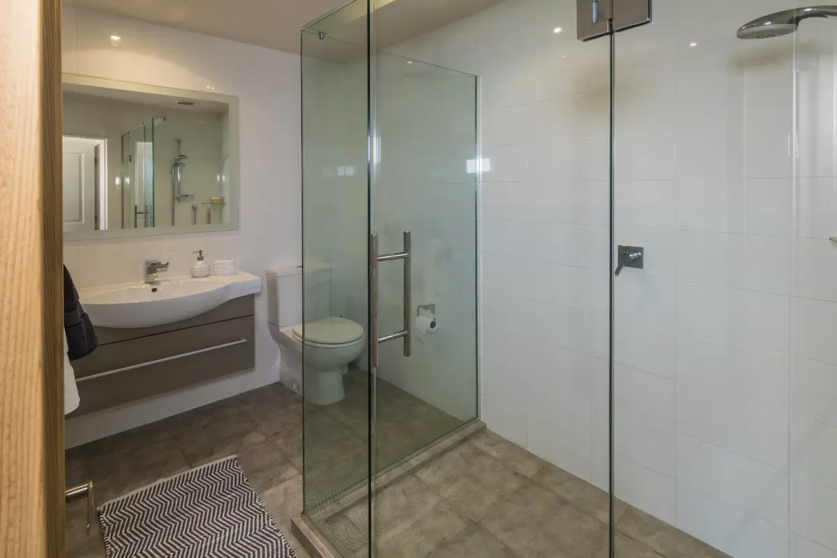 Ensuite with Walk-in Glass Shower 