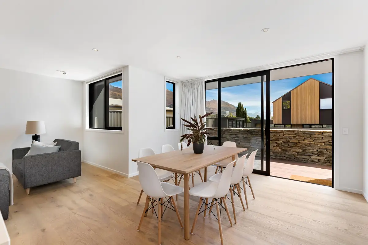 Dining Room with Local Artworks