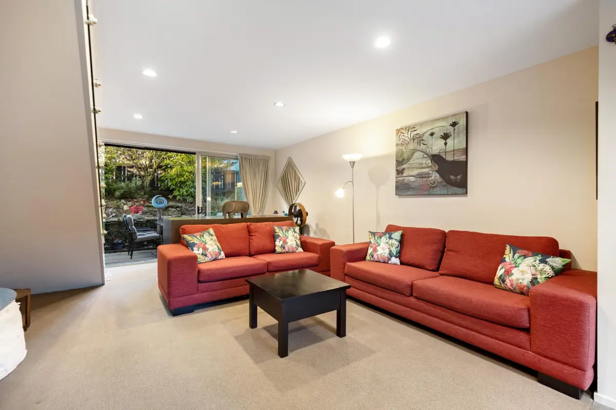 Living Room with Patio Access 