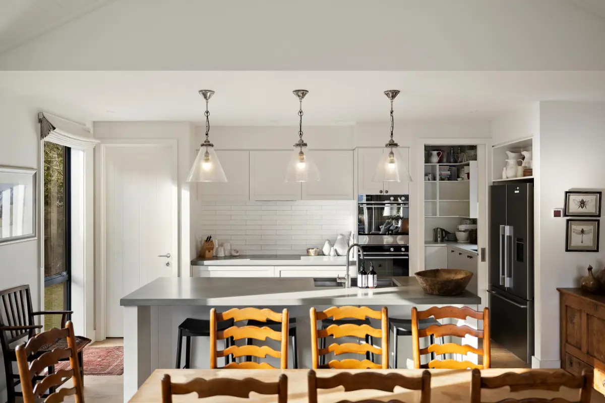 Open Kitchen Overlooking Dining Area 
