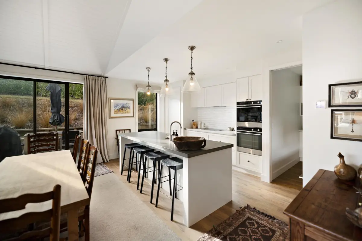 Light-Filled Kitchen with Island Seating 