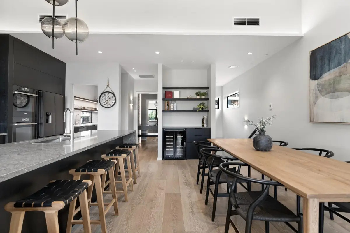 Modern Kitchen with Dining Table