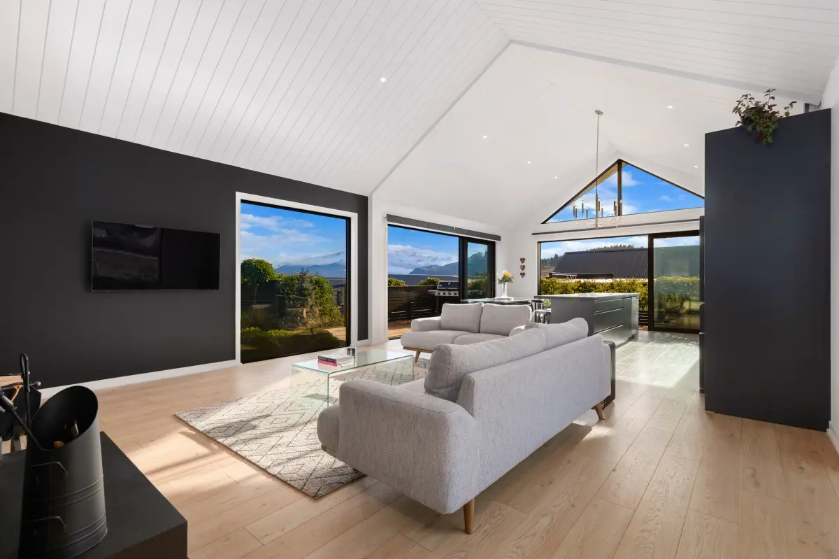 Modern Lounge Area with Stunning Mountain Views 