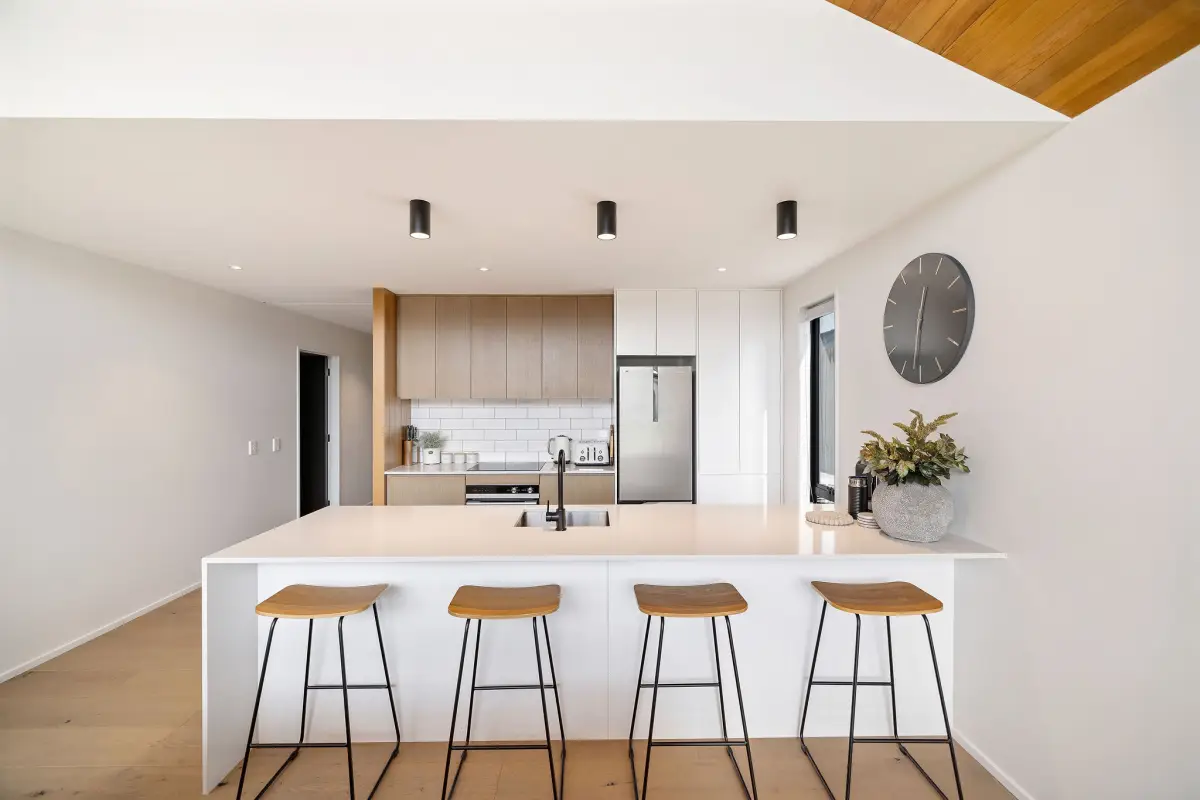 Sleek Kitchen with Bar Seating
