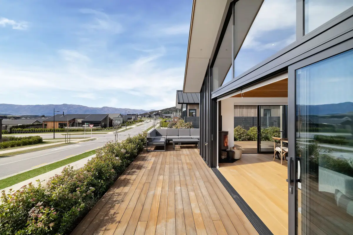 Ranch Sliders to Outdoor Balcony 