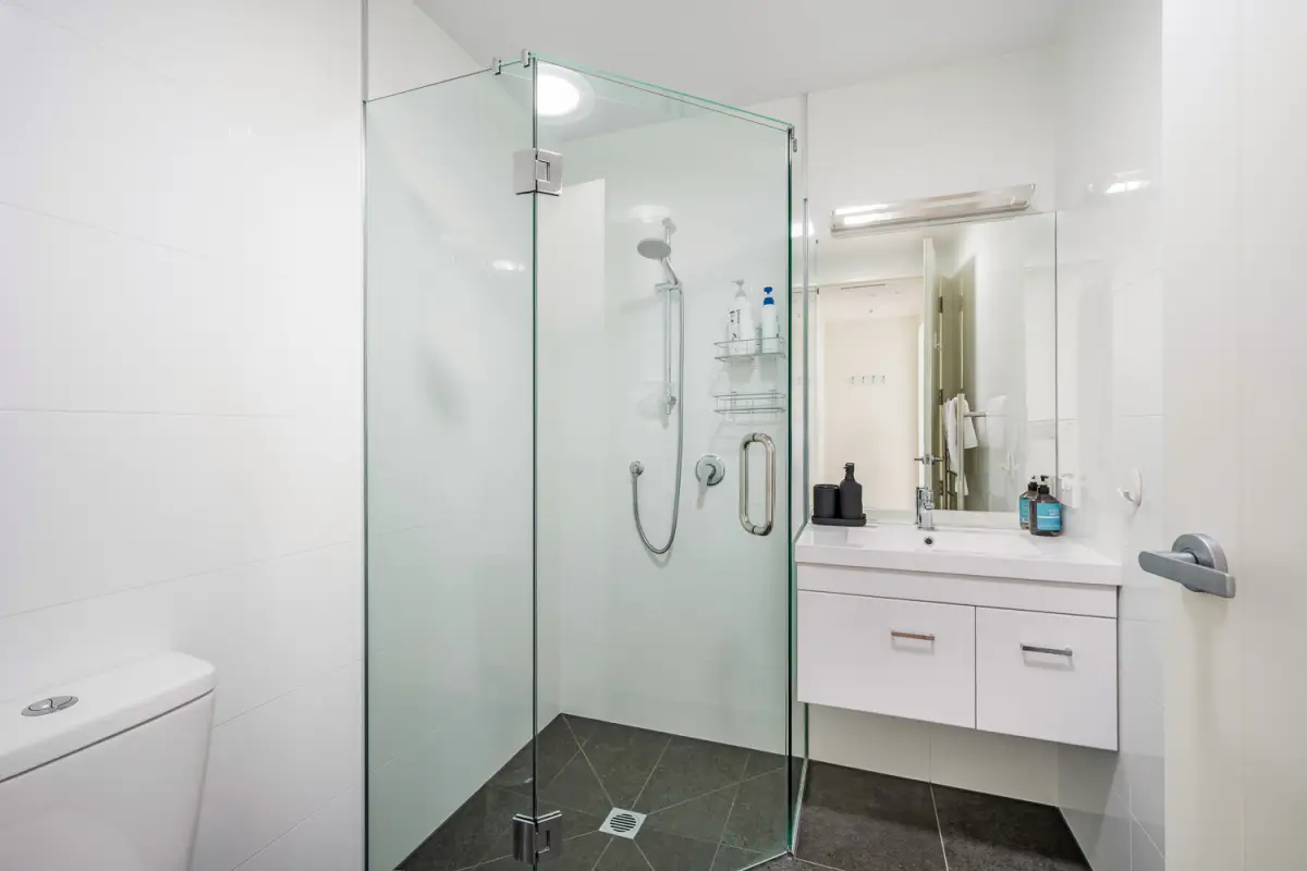 Bathroom with Glass Shower 