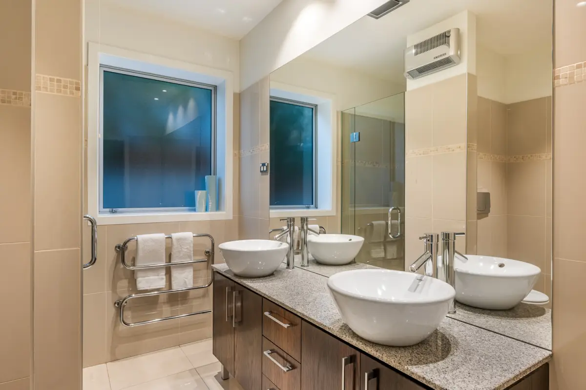 Main Bathroom with Double Vanity 