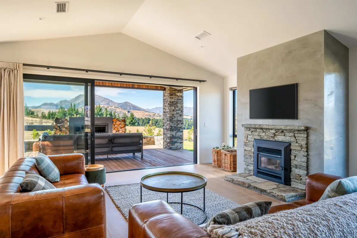 Vaulted ceilings and rustic decor